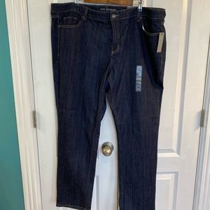 JCPenney 22w Slim Straight Plus sized jeans